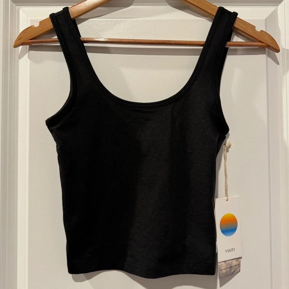 Vuori Halo Essential Tank Women's DreamKnit™ Tank Black Heather XS - Picture 6 of 13